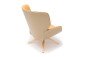Andreu World Nuez Lounge Bio fauteuil houten kruisvoet