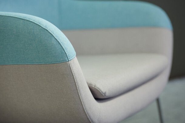 Brunner Crona Lounge fauteuil blauw grijs