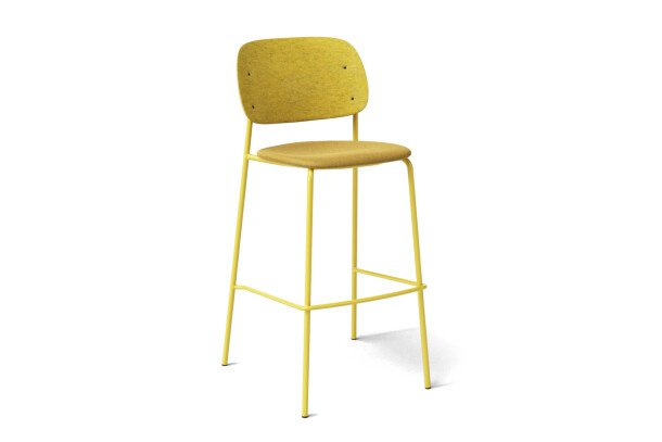 De Vorm Hale Bar Stool upholstery PS01 yellow