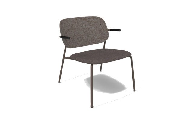 De Vorm Hale Lounge Chair PET armleggers upholstery brown