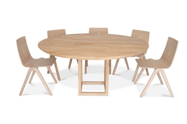 Dutchglobe Mikado ronde tafel met stoelen