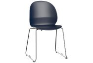 Fritz Hansen N02 Recycle chair donkerblauw sledestoel