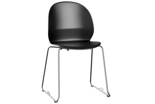 Fritz Hansen N02 Recycle chair zwart sledestoel
