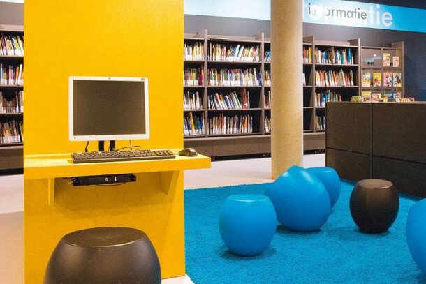 Gerflor DWL Linoleum Colorette PUR bibliotheek