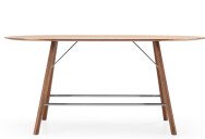 Girsberger Akio High houten statafel hoge vergadertafel