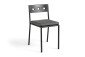 HAY Balcony Chair anthracite cushion black pepper