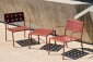 HAY Balcony Lounge Chair iron red outdoor