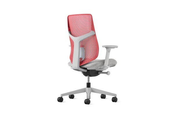 Herman Miller verus bureaustoel rood grijs