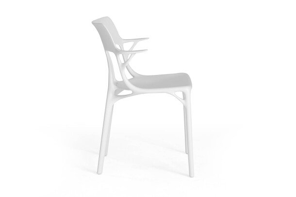 Kartell AI Chair wit zijkant