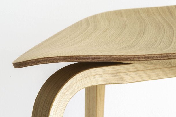 Lapalma Miunn stoel houten vierpoot detail