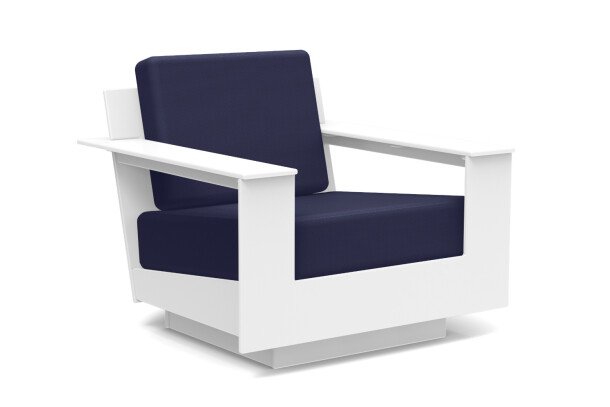 Loll Designs nisswa lounge chair white navy
