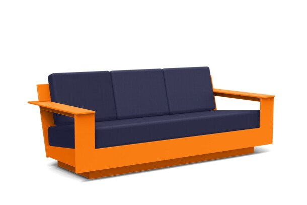Loll Designs nisswa sofa orange navy