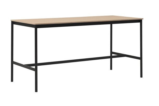 Muuto Base high table 80x190 h95 oak veneer black
