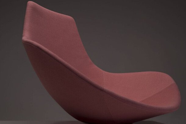 Offecct Babled fauteuil  roze Carrara marmer