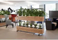 Orangebox Woods plantenbakken op kantoor