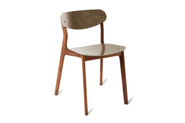 Planq Ubu Chair Walnut Flax