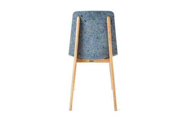 Planq Unusual Chair Oak Denim achterkant