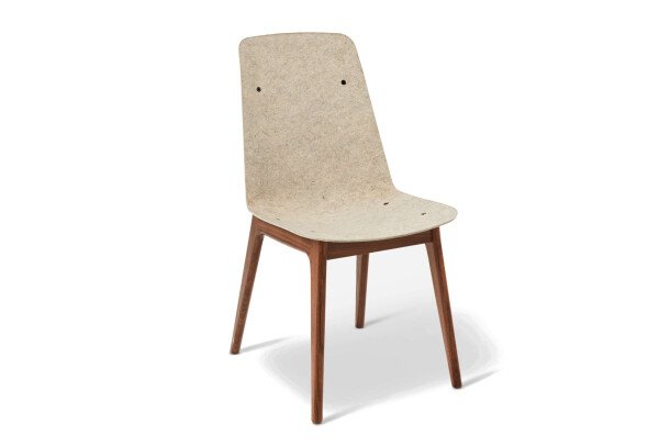 Planq Unusual Chair Walnut Flax