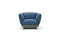 Red Stitch float fauteuil blauw groen