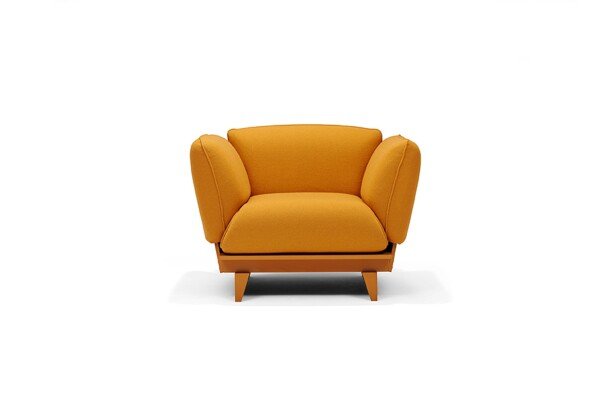 Red Stitch float fauteuil oranje