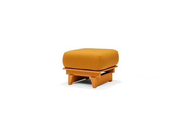 Red Stitch float footstool oranje