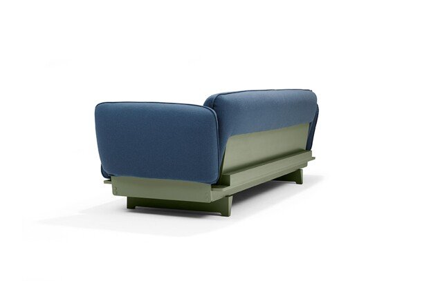 Red Stitch float sofa blauw groen3