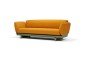 Red Stitch float sofa oranje groen2