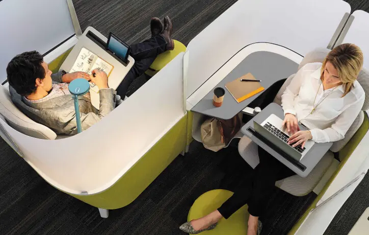 Steelcase Brody concentratiewerkplek gekoppeld