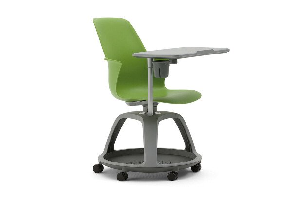 Steelcase Node stoel groen met schrijfblad