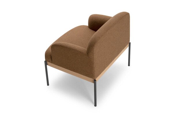 True Design Abisko Armchair fauteuil bruin zijkant