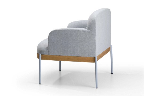 True Design Abisko Armchair fauteuil grijs zijkant