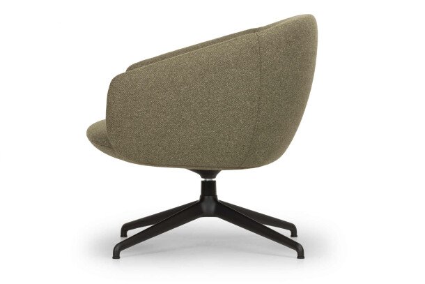 True Design Not Lounge lage rug fauteuil zwarte kruisvoet