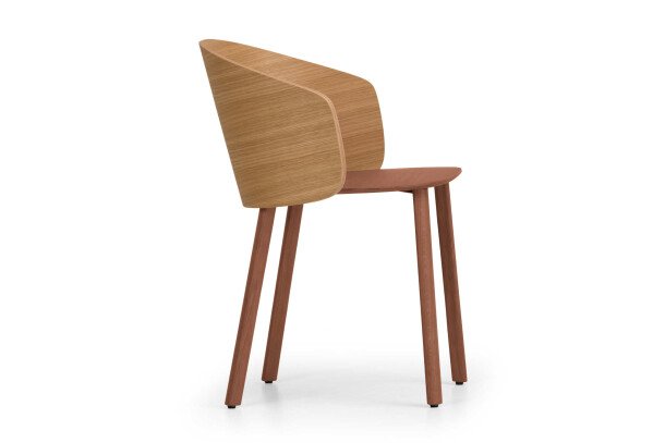 True Design Not Wood stoel 4 houten poten