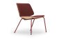 True Design Tao Lounge gestoffeerde fauteuil rood
