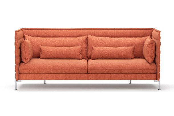 Vitra Alcove Sofa Three Seater oranje